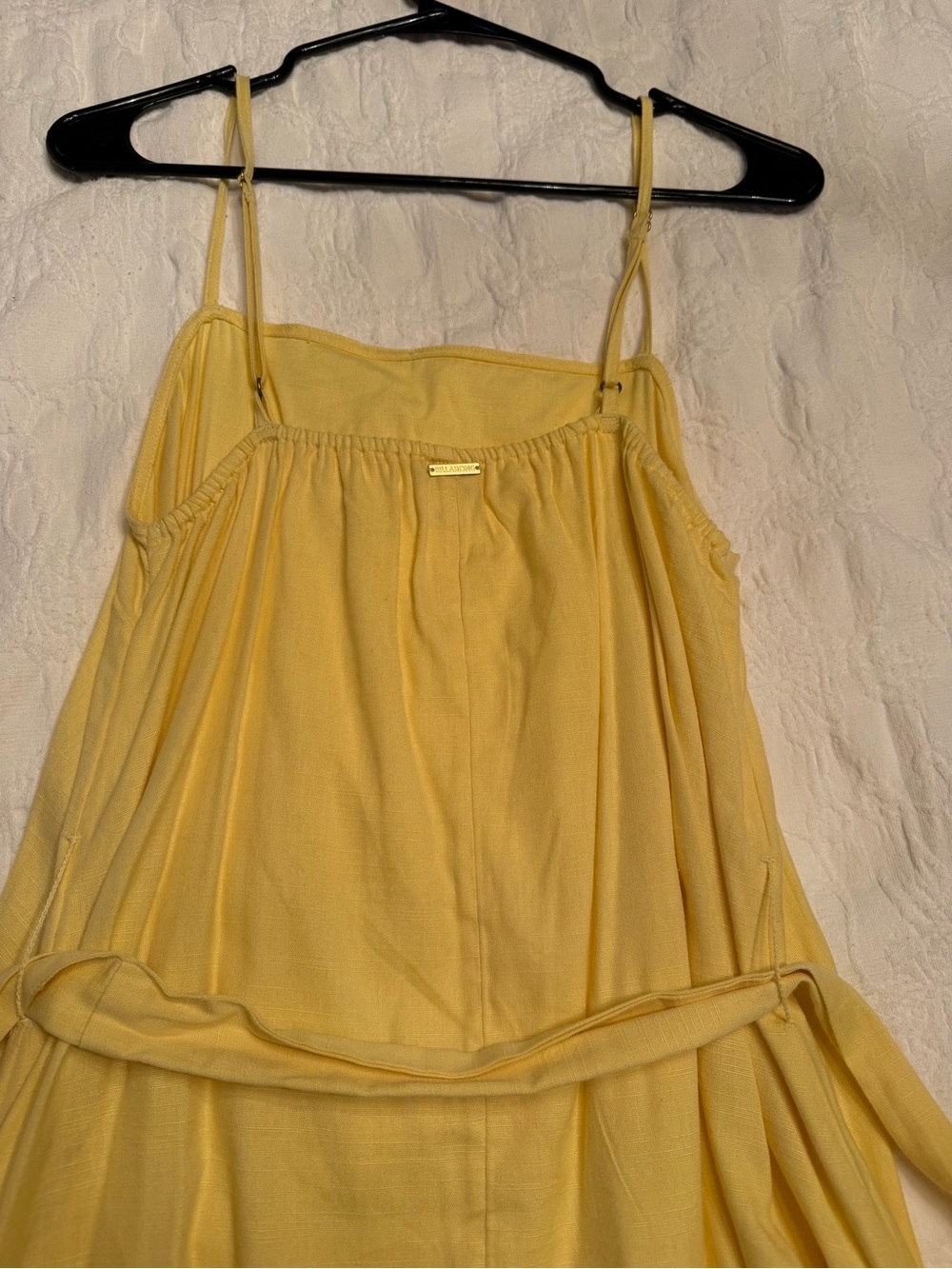 Billabong Sunbeam Tie Belted Cotton Blend Sundress - Picture 6 of 6